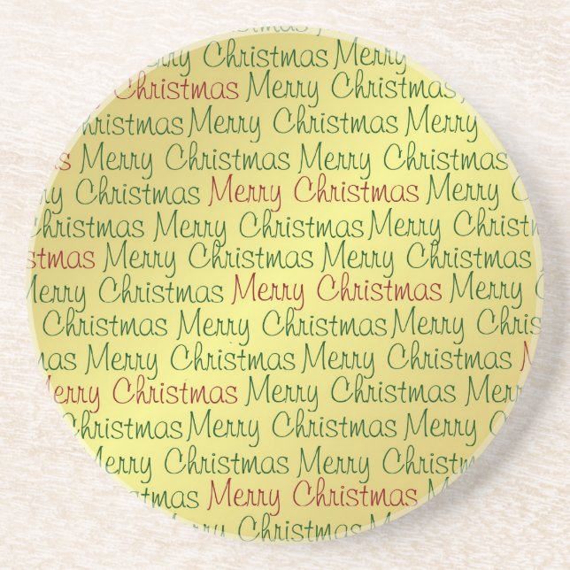Frohe Weihnachten Untersetzer (Vorne)