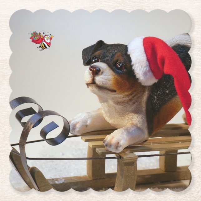 Frohe Weihnachten Untersetzer (Vorderseite)