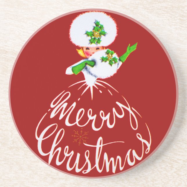 Frohe Weihnachten Untersetzer (Vorne)