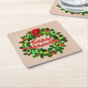 Frohe Weihnachten Untersetzer Weihnachten