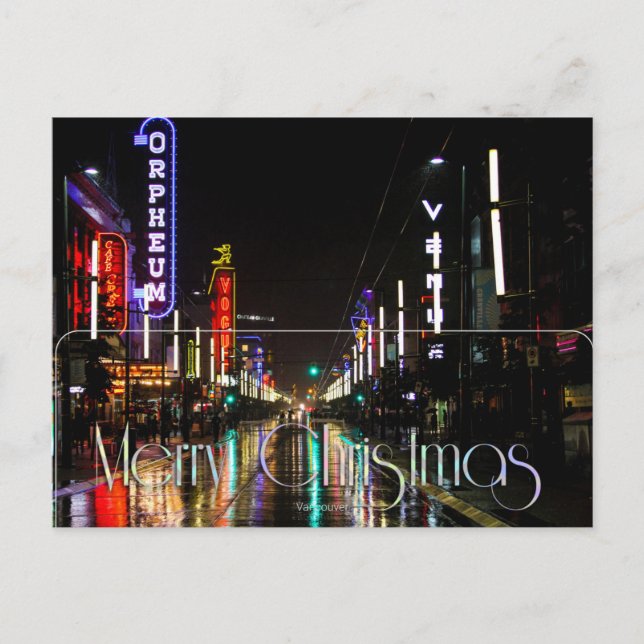 Frohe Weihnachten, Vancouver, Postkarte (Vorderseite)