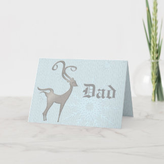 Frohe Weihnachten Vater Hirschkarte Mann