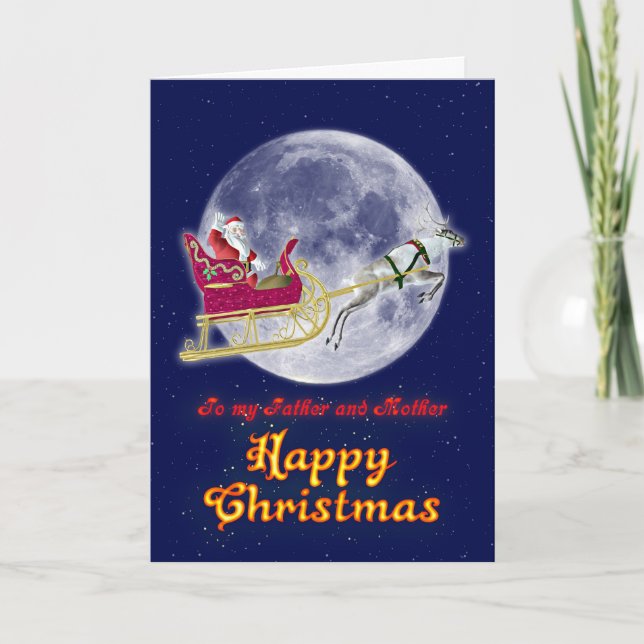 Frohe Weihnachten Vater und Mutter (Vorderseite)