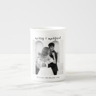 Frohe Weihnachten & Verheiratet - Personalisierter Prozellantasse