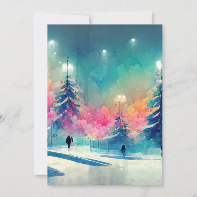 Frohe Weihnachten verziert Weihnachtsbaumkarte (Vorderseite)