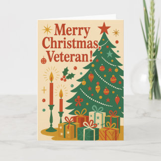 Frohe Weihnachten Veteran  Karte