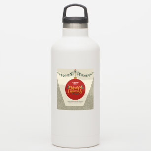 Frohe Weihnachten & Vielen Dank Weihnachts-Aufkleb Aufkleber