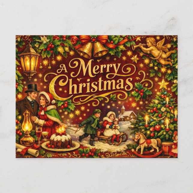 Frohe Weihnachten viktorianischer Feiertag  (Vorderseite)