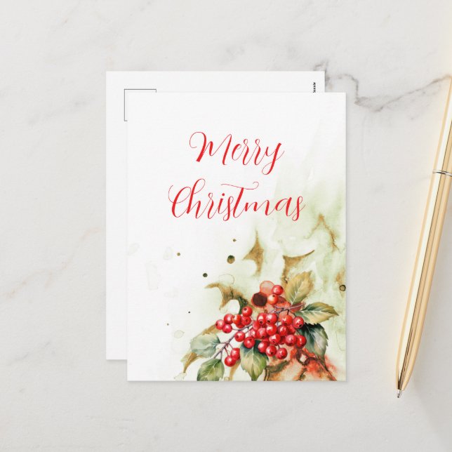 Frohe Weihnachten Vintag (Vorderseite/Rückseite Beispiel)