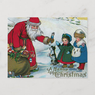 "Frohe Weihnachten" Vintag Feiertagspostkarte