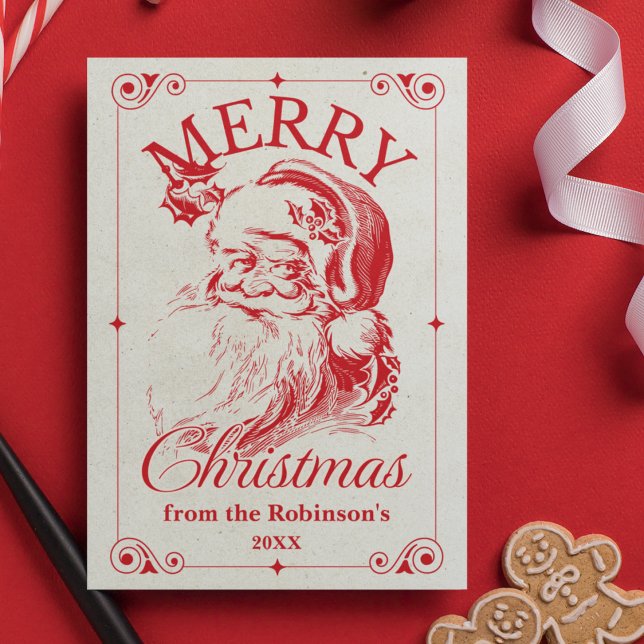 Frohe Weihnachten Vintag Name der Weihnachtsfamili (Von Creator hochgeladen)