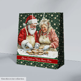 Frohe Weihnachten Vintag Weihnachtsgeschenk Tasche Mittlere Geschenktüte