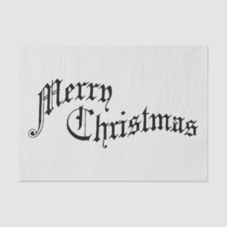 Frohe Weihnachten Vintage Alte Typografie Seidenpapier