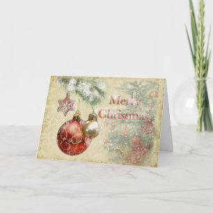Frohe Weihnachten Vintage Baumschmuck