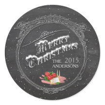 Frohe Weihnachten Vintage Chalkboard