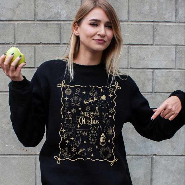 Frohe Weihnachten Vintage Erinnerungen Sweatshirt (Von Creator hochgeladen)