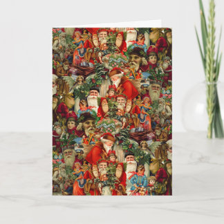 Frohe Weihnachten!! Vintage Gruß-Karte Feiertagskarte