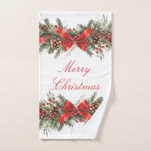 Frohe Weihnachten Vintage Handtuch