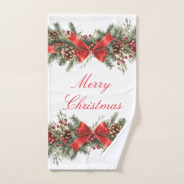 Frohe Weihnachten Vintage Handtuch (Handtuch)