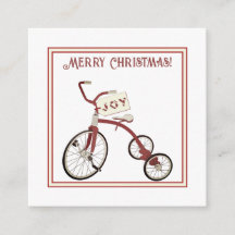 Frohe Weihnachten Vintage Tricycle Joy Geschenkmar