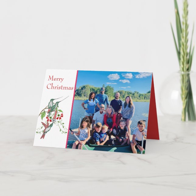 Frohe Weihnachten Vintage Vögel Ihr Foto (Vorderseite)