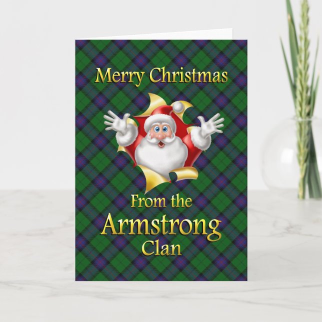Frohe Weihnachten vom Armstrong Clan (Vorderseite)