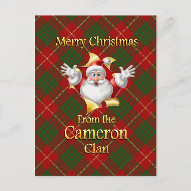 Frohe Weihnachten vom Cameron Clan (Vorderseite)