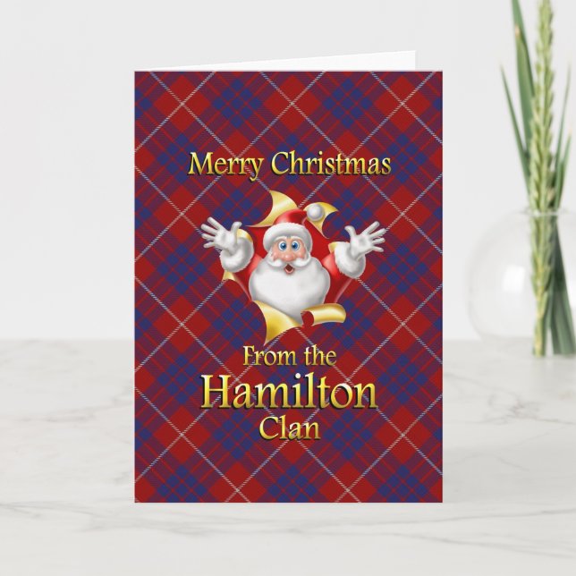 Frohe Weihnachten vom Hamilton-Clan (Vorderseite)