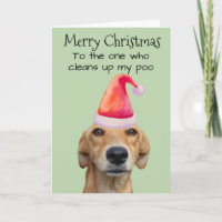 Frohe Weihnachten vom Hund Lustiger Humor