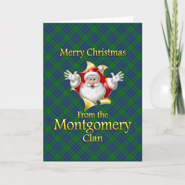 Frohe Weihnachten vom Montgomery Clan (Vorderseite)