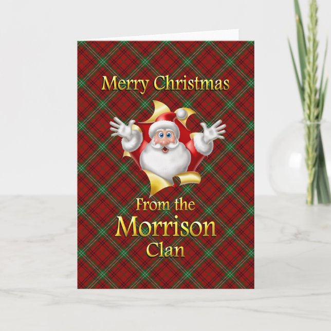 Frohe Weihnachten vom Morrison Clan (Vorderseite)