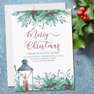 Frohe Weihnachten vom neuen Zuhause Watercolor-Ste Ankündigung