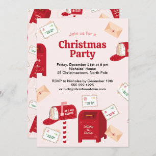 Frohe Weihnachten vom Nordpol Einladung