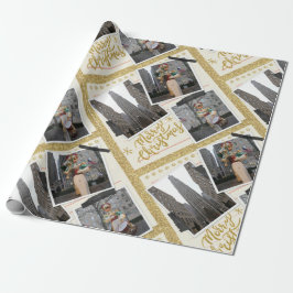 Frohe Weihnachten vom Rockefeller Plaza in NYC Geschenkpapier