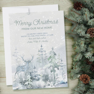 Frohe Weihnachten vom Rothirsch Umzug New Home For Ankündigung