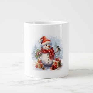 Frohe Weihnachten vom Schneemann Jumbo-Tasse