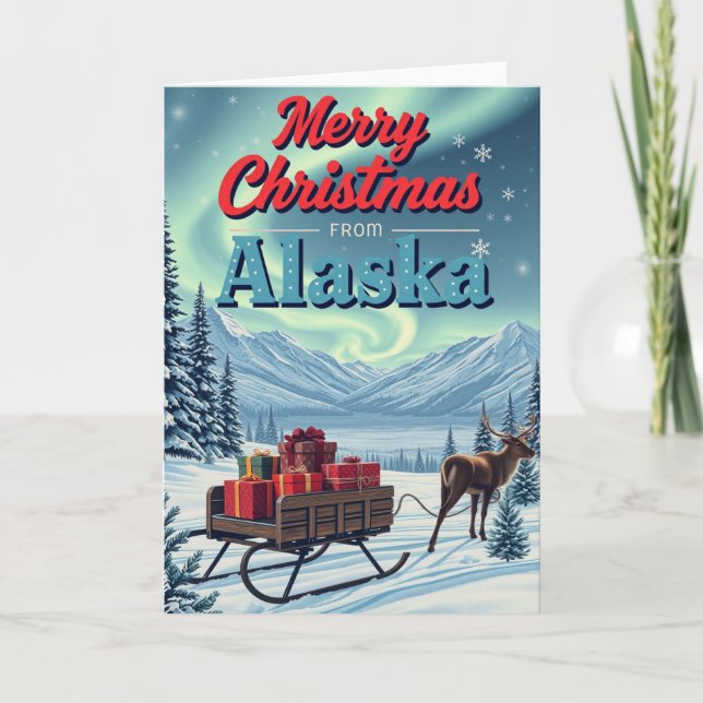 Frohe Weihnachten von Alaska Retro (Vorderseite)