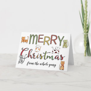 Frohe Weihnachten von All Group Ferienkatzen Karte