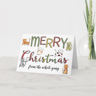 Frohe Weihnachten von All Group Ferienkatzen Karte