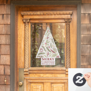 Frohe Weihnachten von allen bei House Number Fensteraufkleber