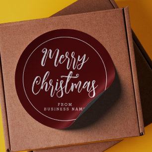 Frohe Weihnachten von Business Name Aufkleber