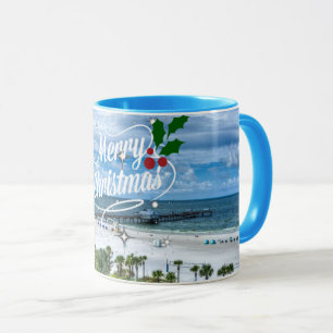 Frohe Weihnachten von Clearwater Beach Tasse