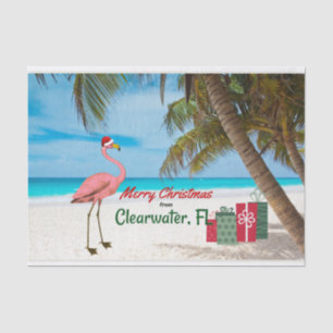 Frohe Weihnachten von Clearwater, FL Seidenpapier