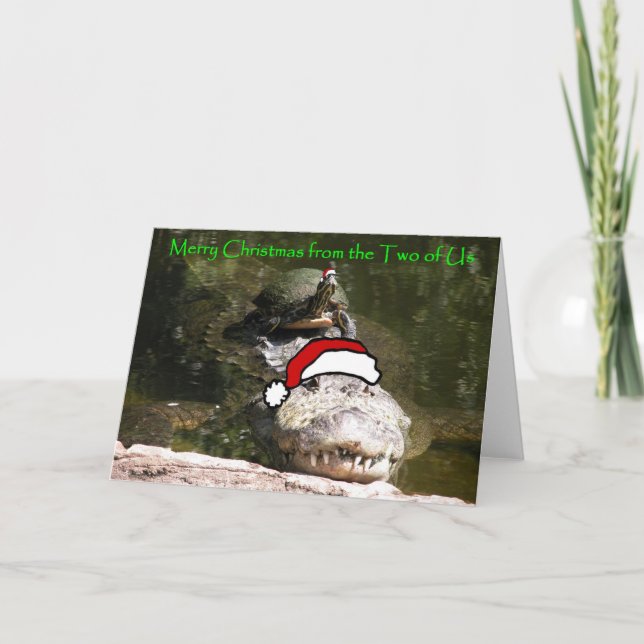 Frohe Weihnachten von den zwei von uns (Vorderseite)