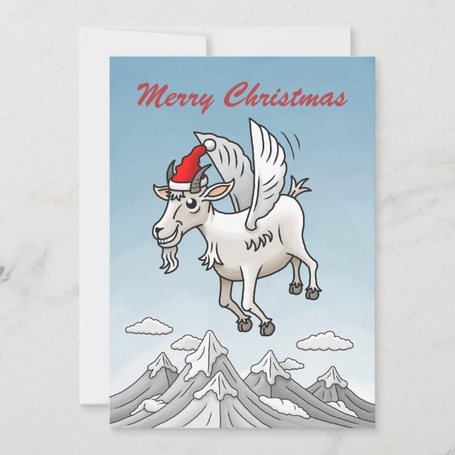 Frohe Weihnachten von der Weihnachtsziege (Vorderseite)