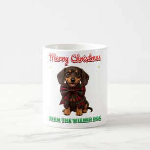 Frohe Weihnachten von der Wiener Dog Tasse