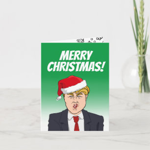 Frohe Weihnachten von Donald Trump Karte