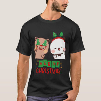 Frohe Weihnachten von Dudu Bear und Bubu Panda T-Shirt