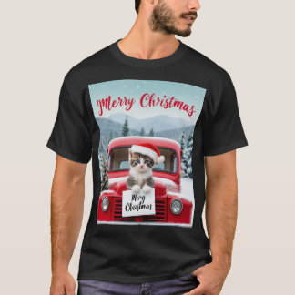 Frohe Weihnachten von einem festlichen Felin T-Shirt