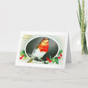 Frohe Weihnachten von einem Rotkehlchen